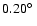 $0.20\hbox{$^\circ$ }$