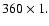 $360\times1.$