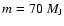 $m=70~M_{\rm J}$