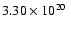 $3.30\times10^{20}\;$