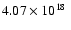 $4.07\times10^{18}\;$