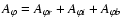 $ A_{\varphi} = A_{\varphi r} + A_{\varphi i} + A_{\varphi b}$