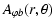$\displaystyle A_{\varphi b}(r,\theta)$