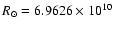 $R_{\odot}= 6.9626\times 10^{10}\;$
