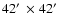 $42\hbox{$^\prime$ }\times 42\hbox{$^\prime$ }$