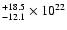 $^{+18.5}_{-12.1} \times 10^{22}$