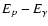 $E_{p} -
E_{\gamma}$