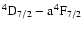 $\rm ^4D_{7/2}-a^4F_{7/2}$
