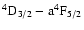 $\rm ^4D_{3/2}-a^4F_{5/2}$