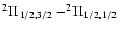 $^2\Pi_{1/2,3/2}-^2\!\Pi_{1/2,1/2}$