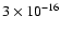 $3\times10^{-16}$