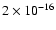$2\times10^{-16}$
