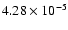 $4.28\times 10^{-5}$