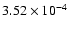 $3.52\times 10^{-4}$
