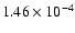 $1.46\times 10^{-4}$