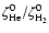 $\zeta_{\rm He}^0 / \zeta_{\rm H_2}^0$