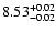 $\rm 8.53^{+0.02}_{-0.02}$