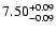 $\rm 7.50^{+0.09}_{-0.09}$