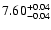 $\rm 7.60^{+0.04}_{-0.04}$