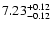 $\rm 7.23^{+0.12}_{-0.12}$