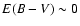 $E(B-V)\sim 0$