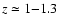 $z\simeq 1{-}1.3$