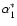 $\alpha^*_1$