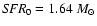 ${\it SFR}_0=1.64~{M}_{\odot}$