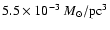 $5.5\times 10^{-3}~{M}_{\odot}/{\rm pc}^3$