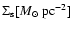 $\Sigma_{\rm s} [{M}_{\odot}~{\rm pc}^{-2}]$