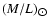 $(M/L)_{\rm\hbox{$\odot$ }}$