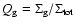 $Q_{\rm g}=\Sigma_{\rm g}/\Sigma_{\rm tot}$