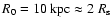 $R_0=10~{\rm kpc}\approx2~R_{\rm s}$