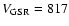 $V_{\rm GSR}=817$