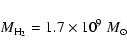 \begin{displaymath}M_{\rm H_2}=1.7\times10^9~{M}_{\odot}
\end{displaymath}