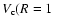 $V_{\rm c}(R=1~$