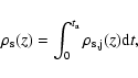 \begin{displaymath}\rho_{\rm s}(z)=\int_0^{t_{\rm a}}\rho_{\rm s,j}(z)\mbox{\rm d}t ,
\end{displaymath}