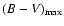 $(B-V)_{\rm max}$