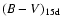 $(B-V)_{15{\rm d}}$