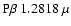 ${\rm P}\beta~1.2818~\mu$