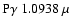 ${\rm P}\gamma~1.0938~\mu$