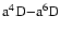 ${\rm a}^4{\rm D}{-}{\rm a}^6{\rm D}$
