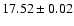 $17.52\pm 0.02$