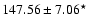 $147.56\pm 7.06^{\star}$