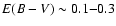 $E(B-V)\sim0.1{-}0.3$