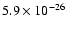 $5.9\times 10^{-26}$