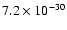 $7.2\times 10^{-30}$