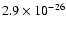 $2.9\times 10^{-26}$