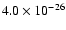 $4.0\times 10^{-26}$