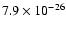 $7.9\times 10^{-26}$